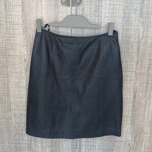 Lauren Ralph Lauren Leather‎ Embossed Croc Skirt